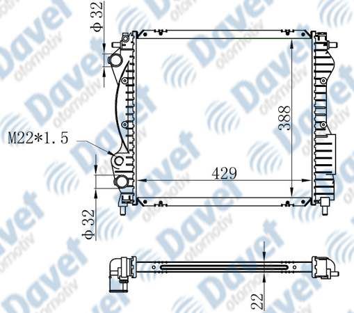16-3524B Su Radyatoru Brazing Renault Express (F40,G40) 1.4 E7j Motor M-T 1985-1998